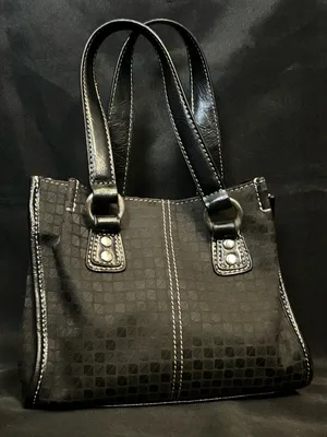 Nine & CO Black Tote Bag with Contrast Stitching thumbnail 2