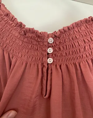 Peachy Pink Off The Shoulder Top thumbnail 3