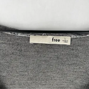 Wilfred Free Thin Stripes Gray Scoop Neck Relaxed Fit Short Sleeve Tee Size‎ L thumbnail 2