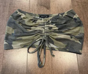 Camo Cropped Top thumbnail 1