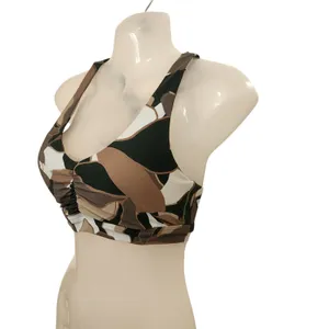 Offline By Aerie Camo Real Me Stretch Medium Support Ruched Sports Bra Medium thumbnail 2