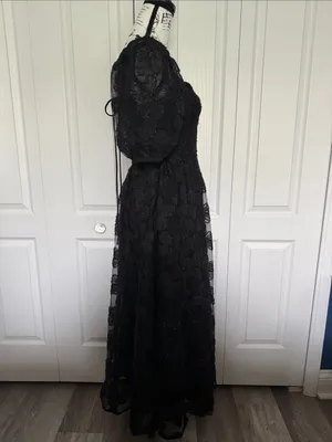 Black Embroidered Puff thumbnail 6