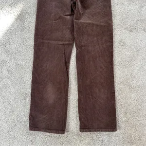 Rolla’s Women’s Original High Rise Straight Leg Corduroy Pants in Dark Brown 26 thumbnail 9