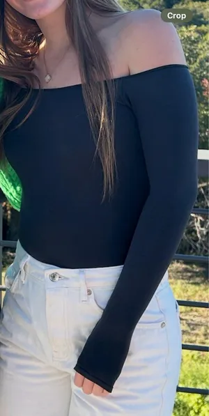 SKIMS Off-The-Shoulder Bodysuit Essential thumbnail 1