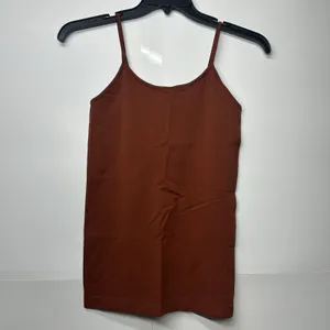 VERSONA Women's Dark Burgundy Cami Top Size Medium Spaghetti Strap Tank thumbnail 2