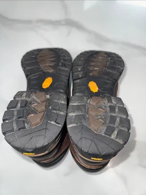 Red Wing irish setter Shoes Brown Leather Work Boots with Black Rubber Toe thumbnail 9