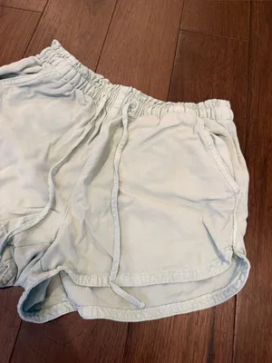 American Eagle Outfitters Women's Light Green Drawstring Shorts Small - C70-010 thumbnail 4