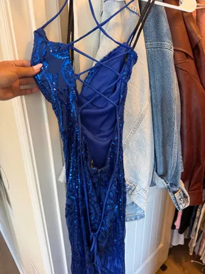 Sparkly Windsor Formal Dress Blue thumbnail 4