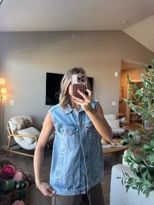 Abercrombie Denim Vest Light Blue thumbnail 4