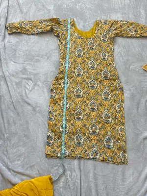 Yellow Kameez with Trouser Suit Size XS thumbnail 6