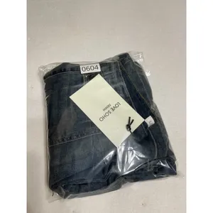 Love Soho Denim Jeans Womens 1 Wide Leg Low Rise Cargo Y2K Blue NWT thumbnail 7