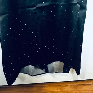 We Wore What Cowl Black Maxi Dress Polka Dot Size 4 NWT Gown thumbnail 9