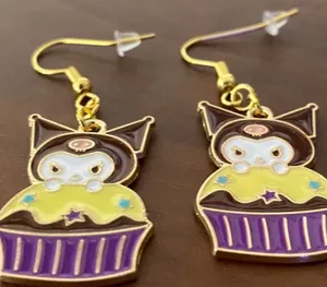 Handmade Earrings Kuromi Sanrio Kawaii thumbnail 2