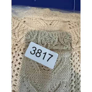 Lace Crochet Long Sleeve Hollow Out Knit‎ Sweater Pullover Top Pointelle L Boho thumbnail 9