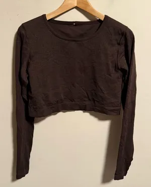 Lululemon Ebb to Street Long Sleeve Shirt French Press Brown- Size 12 thumbnail 1