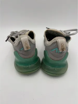Nike Air Max 270 Platinum Aurora Woman’s Size 7 White and Green Sneakers (Read) thumbnail 5