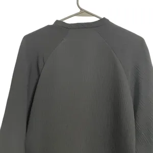 ZARA Black Mandarin Collar Button Front Long‎ Sleeve Blouse Women Size M thumbnail 9