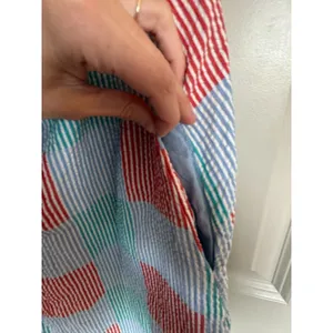 Tuckernuck Seersucker Halter Pocket Midi Dress Women's Sz Medium thumbnail 13