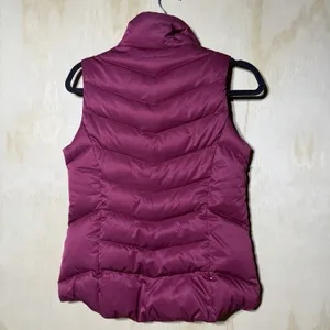 Eddie‎ Bauer Goose Down Puffer Vest Women's Small Pink 550 Fill Quilted Zip thumbnail 7