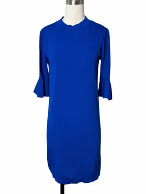 COS Royal Blue Bell Sleeve Mini Dress thumbnail 3