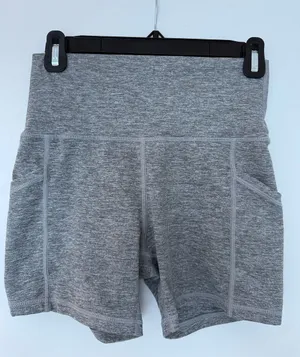 Aerie Gray Biker Shorts thumbnail 1