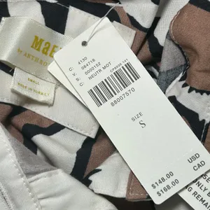 Maeve Anthropologie The Soren NWT Floral Shirt Dress Midi‎ Button Down Small thumbnail 7