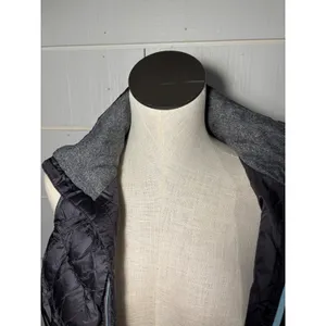 Tangerine Puffer Vest Duck Down Lightweight Women's Small S Gray Grey Running Hiking Zip thumbnail 2