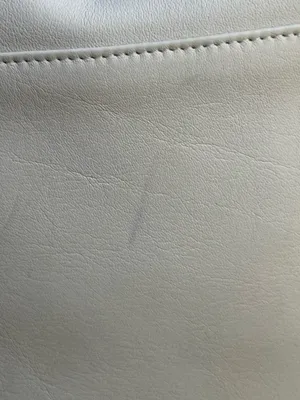 Vintage Unbranded Cream/White Leather Flap Crossbody Bag - Excellent Interior thumbnail 6