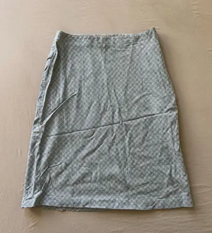 Vintage A-Line Plaid Midi Skirt thumbnail 1