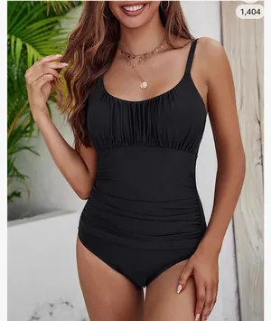One Piece Swimsuit for Women Tummy Control Bathing Suits Ruched Swimwear thumbnail 5