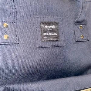 Stylish Navy travel Backpack with phone charger and lots of compartments thumbnail 3