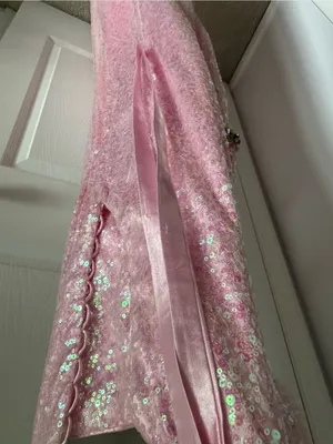 MoriLee by Madeline Gardner Strapless Pink Sequin Evening Gown size 3/4 thumbnail 7