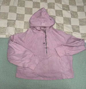 Lululemon Scuba Oversized Half-Zip Hoodie Pink Peony XS/S thumbnail 1