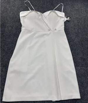 Aidan Mattox Strapless Tuxedo Dress Women's 2 Ivory White Formal BNWT thumbnail 1