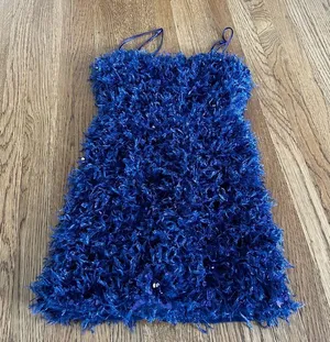 Urban Outfitters Purple feather dress thumbnail 1