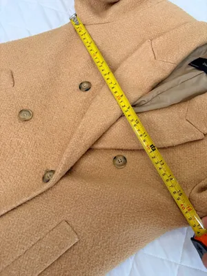 ZARA Basic Women’s XS Camel Double Breasted Long Coat Quiet Luxury Classic Chic thumbnail 10