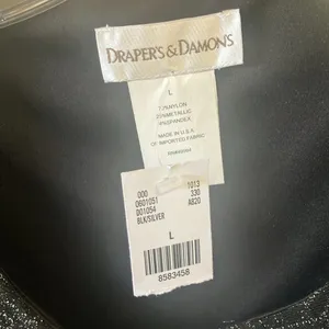 FINAL MARKDOWN Black Textured dressy top one piece two piece look nwt large thumbnail 4