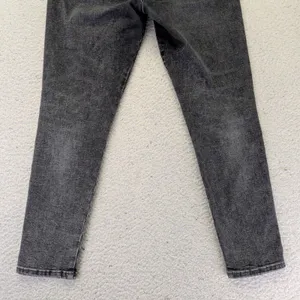 FRAME‎ Le One Skinny Jeans Hughes Washed Black High Rise Stretch LOSKC631 Size 2 thumbnail 9