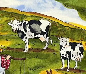Country farm novelty handbag barn cows farmer sheep bunny rabbit scarecrow purse thumbnail 6
