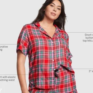 Victoria’s Secret Flannel Pajama Set thumbnail 2