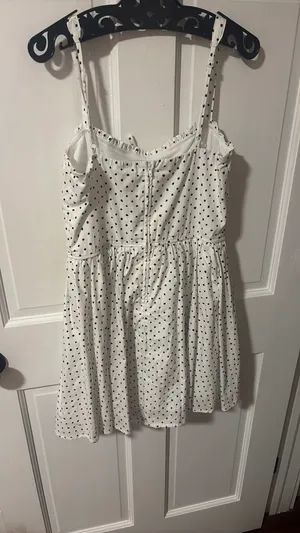 Altar'd State Polka Dot Dress White thumbnail 3