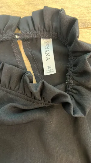 Jet black dress shirt thumbnail 3
