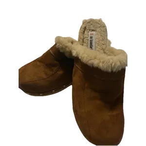 Vintage Y2K‎ No Boundaries Sueded Mule Boho Wooden Clogs 8.5 thumbnail 10