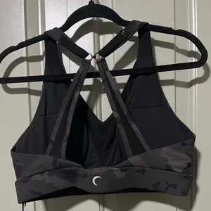 Zyia Adjustable Forest Camo Bra Sz L New With Tags Black/Gray thumbnail 4