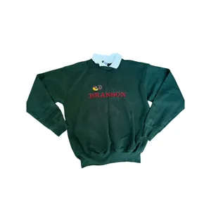 Branson Grandma‎ Green Collared Christmas Sweater Size Large Santa Sleigh thumbnail 8