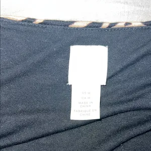 H&M zebra Black‎ and White Midi Sundress with Spaghetti Straps Size Medium thumbnail 2