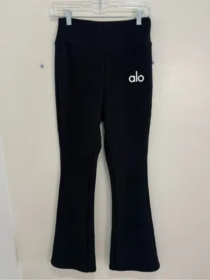 Alo Yoga Flare Leggings Ribbed Size M thumbnail 2