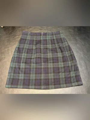 Brandy Melville Blue and Green Plaid Mini Skirt thumbnail 2