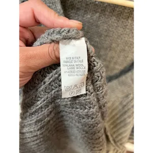 Made in Italy Slouchy Wool Cardigan 90s Oversized Grandpa Knit thumbnail 8