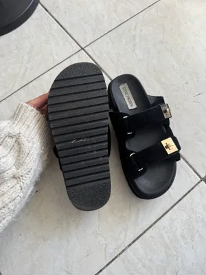 Steve Madden black suede platform sandals  thumbnail 3